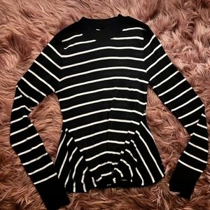Topshop PETITE Long sleeve with tie front shirt.